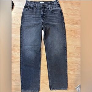 Good American double button waist jeans NWOT straight leg